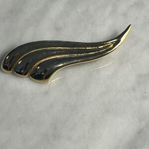 Vintage Gold-tone Wing-Shaped Brooch